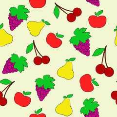 Fruit vector background