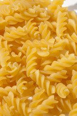 Yellow nice macaroni isolated