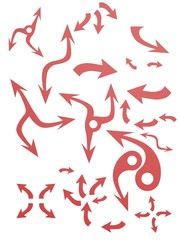 diverse strategy arrow background