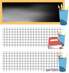 school banners set