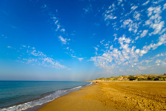 Beach of Side in Turkey