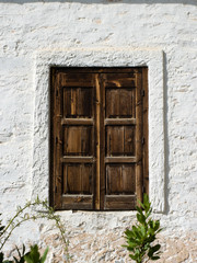 rustic Window wooden Closed