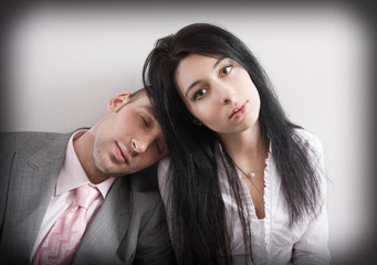 exhausted after overtime work