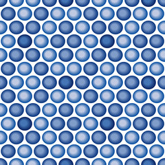 Blue tiles. Seamless vector pattern