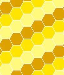 Hexagon tiles. Seamless vector pattern