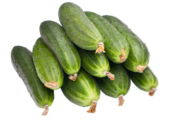 Cucumbers isolated