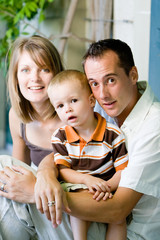 Obraz premium Happy perfect young family