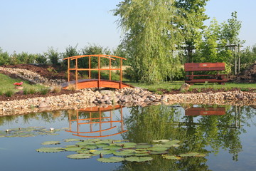 Garten mit Teich