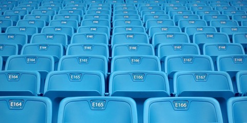 Rows of Emtpy Seats in a Stadium