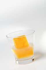 colorful soap on white background