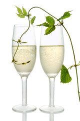 Pair of champagne flutes