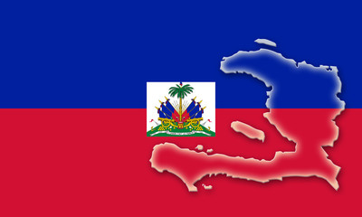 haiti, flag, flagge, shape