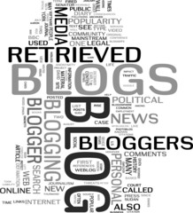 Obraz premium Blog word cloud