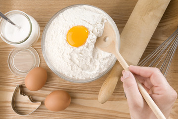 Backen von Plätzchen