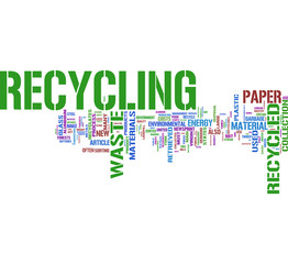 Fototapeta premium Recycle tag cloud