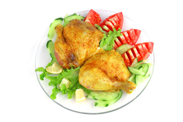 grilled chicken leg