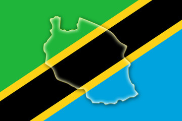tanzania, tansania, flag, flagge, shape