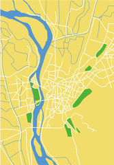 Fototapeta na wymiar vector map of cairo.