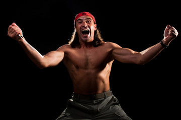 Obraz premium Shouting man