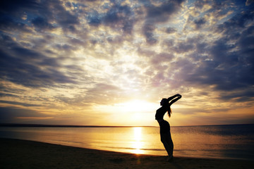 Meditation at the sea