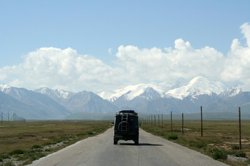 Blick auf das Pamir-Gebirge - Kirgistan