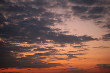 Wolken Himmel bei Sonnenuntergang
