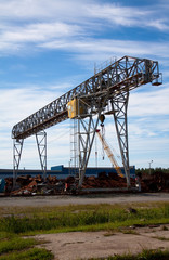 Crane and the scrap metal