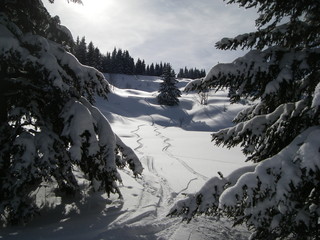 Obraz premium hors piste_combloux