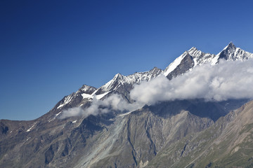 Berge in den Walliser Alpen in der Schweiz