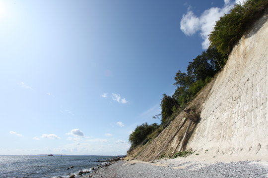 Kreidefelsen bei Sassnitz - Chalk cliff at Sassnitz