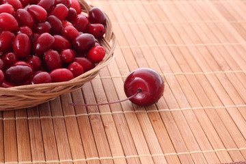 cranberries on the plate