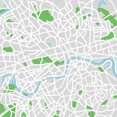Fototapeta premium vector map of London.