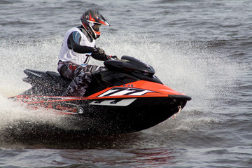 Jet ski competition in Riga