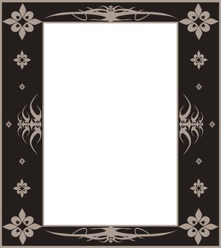 brown frame