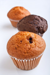 three muffins in a row