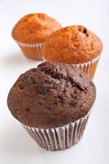three muffins in a row