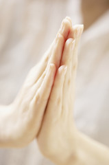 Fototapeta premium 女性の手