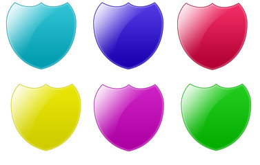 Badge Shield Buttons