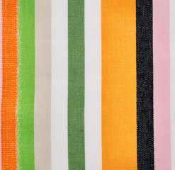 Colour fabric cloth with with vertical stripes