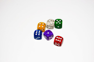 Dice on white 1