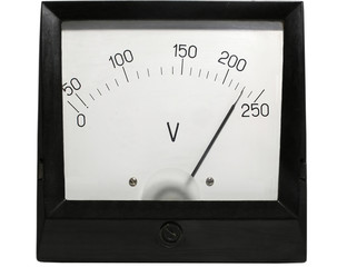 old-fashioned electric voltmeter