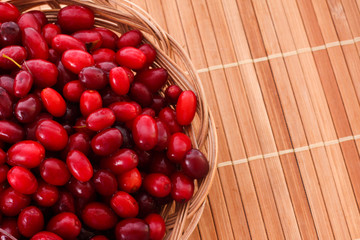 cranberries on the plate