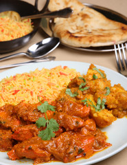 Chicken Vindaloo Curry Meal