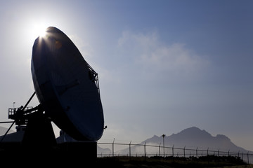 Radio Telescope at Dawn