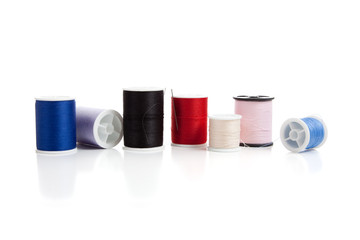 Assorted spools of Thread