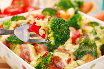 pasta with broccoli and mushrooms