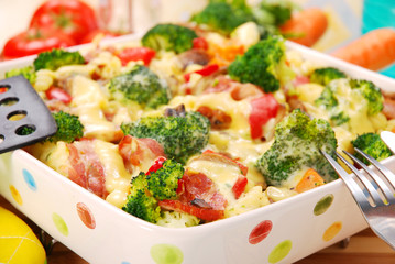 pasta with broccoli and mushrooms