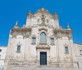 Fototapeta na wymiar Franciszka z Asyżu Kościół. Matera.