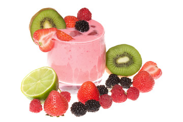 cocktail with berries