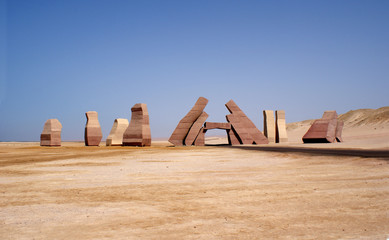 Gate in desert